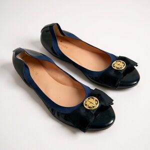Kate Spade Patent Leather Bow Ballet Flats